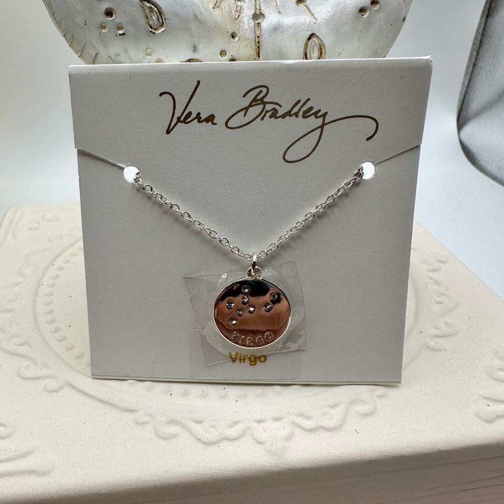 Vera Bradley Silver Tone Virgo Necklace